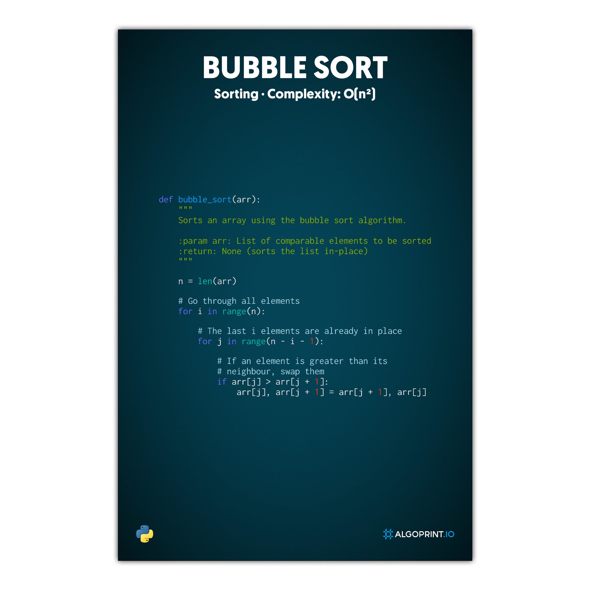 Bubble Sort - Python