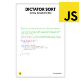 Dictator Sort - JavaScript