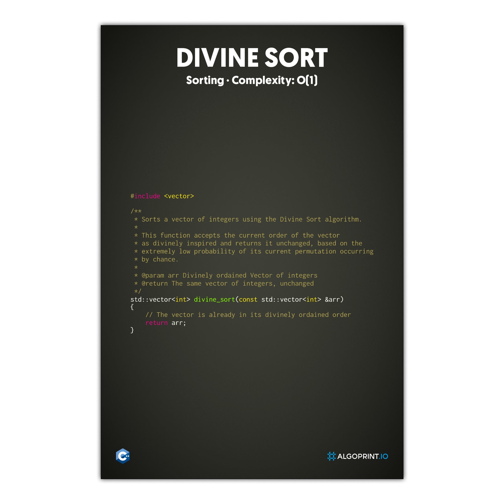 Divine Sort - C++