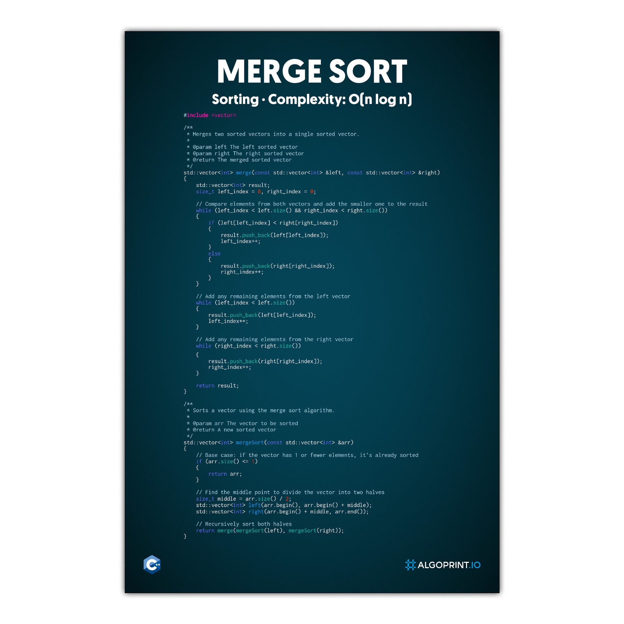 Merge Sort - C++
