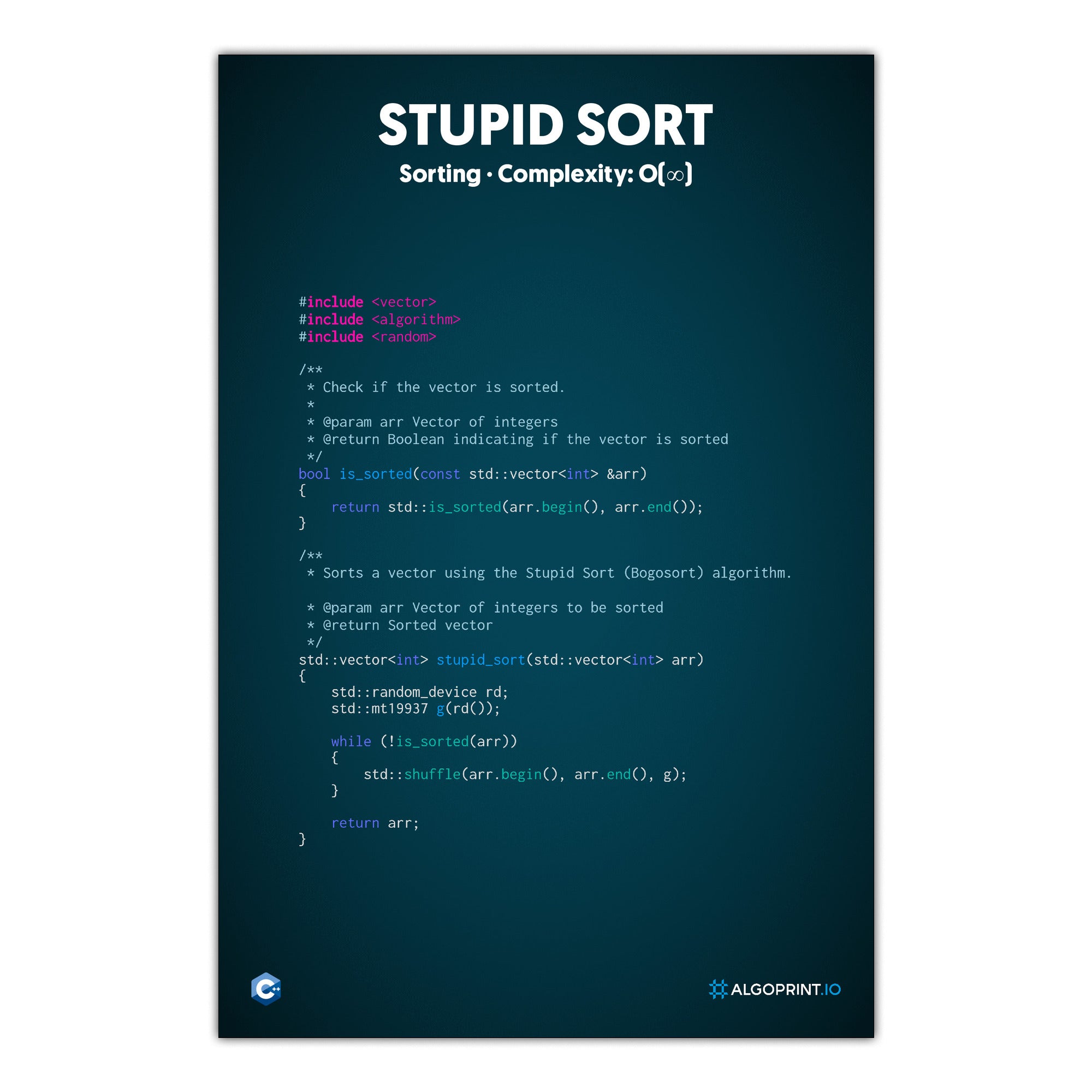 Stupid Sort - C++