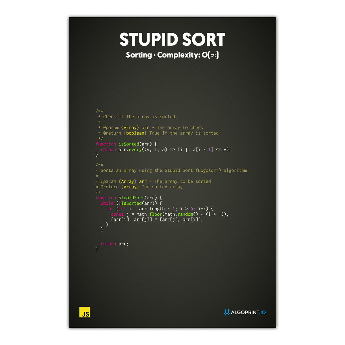 Stupid Sort - JavaScript