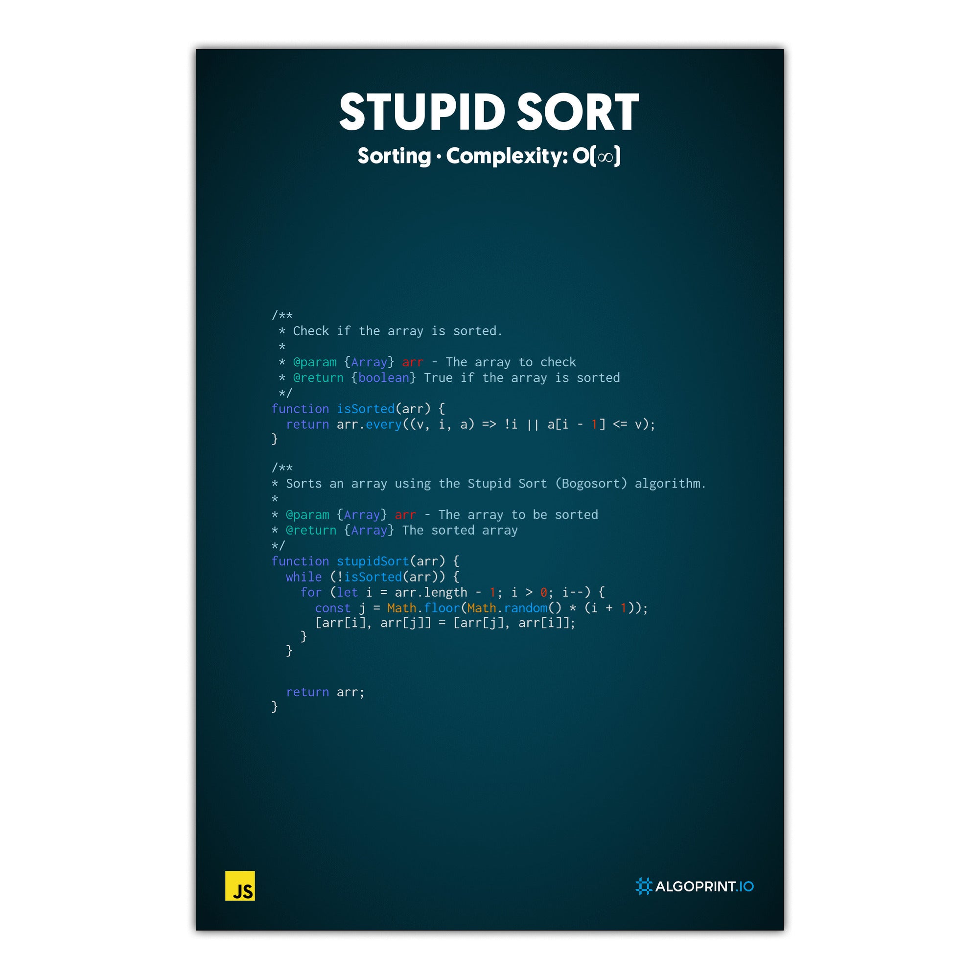 Stupid Sort - JavaScript